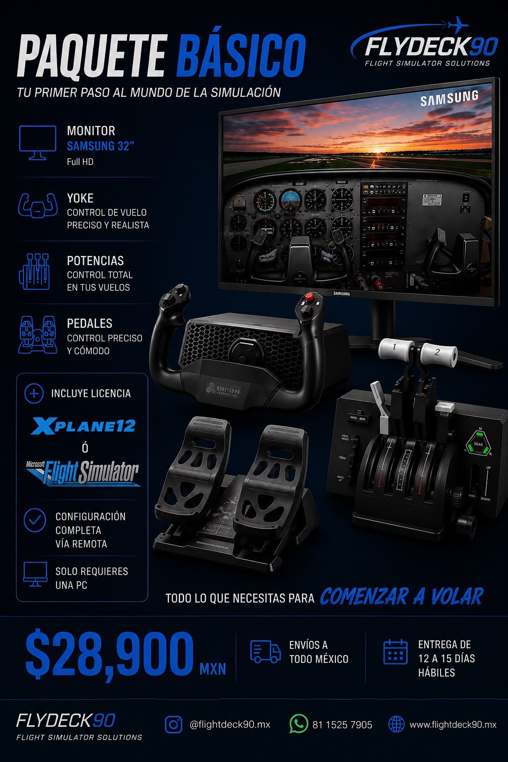 FlightDeck 90 Básico – Tu primera experiencia de vuelo