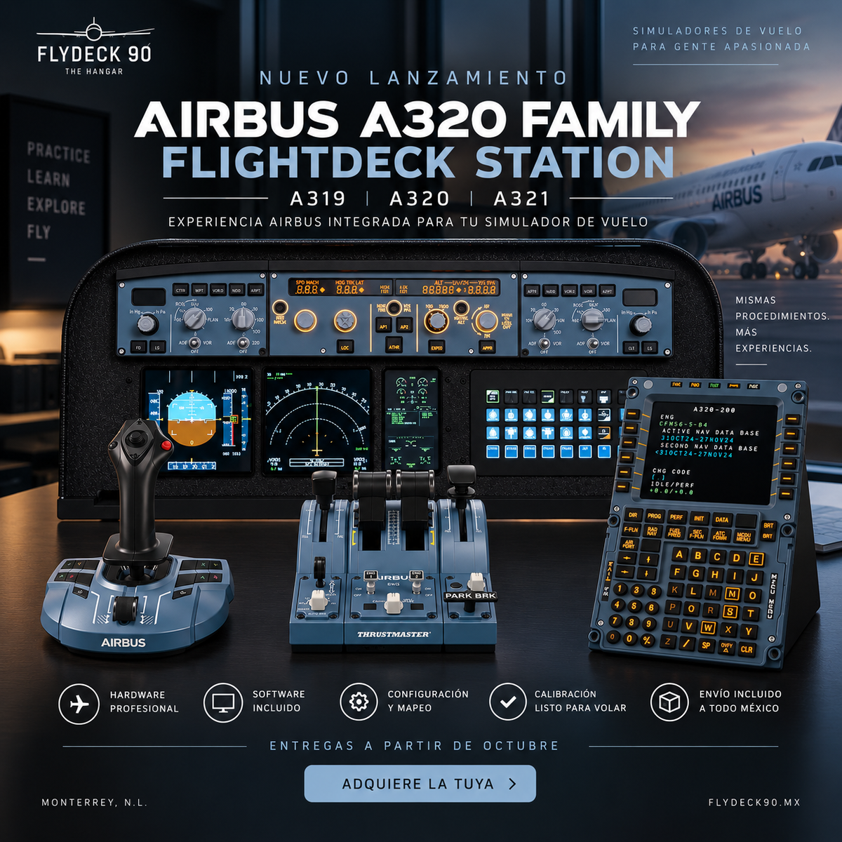 Airbus A320 Family FlightDeck Station - FlyDeck 90
