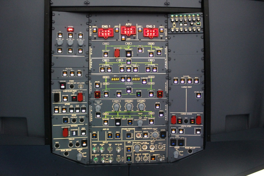 Airbus A320 Overhead Panel para simulador de vuelo FlyDeck 90